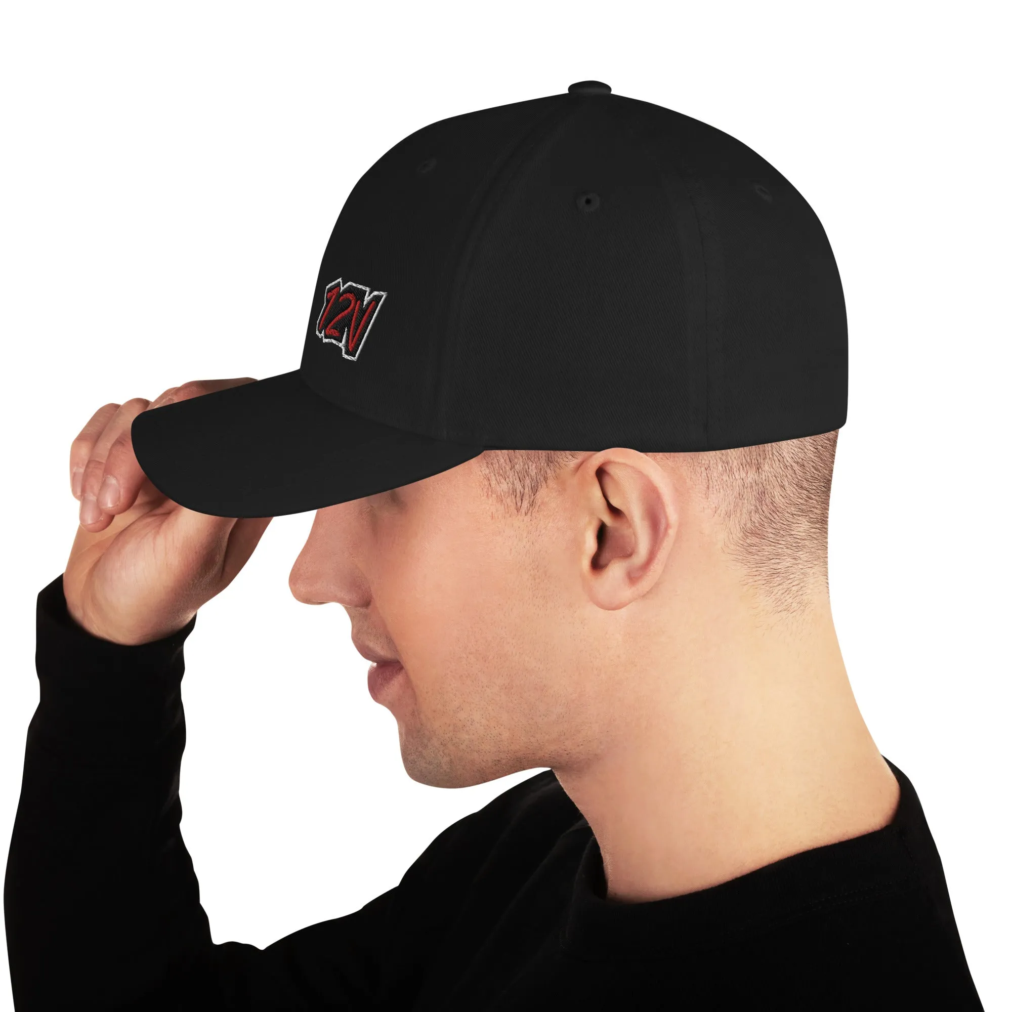 12V Diesel Engine Flexfit Hat With Closed Back