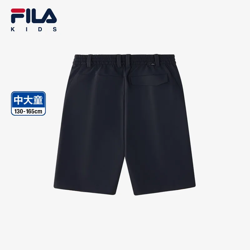 (130-165cm) FILA KIDS PERFORMANCE GOLF Boy's Woven Pants in Black or White