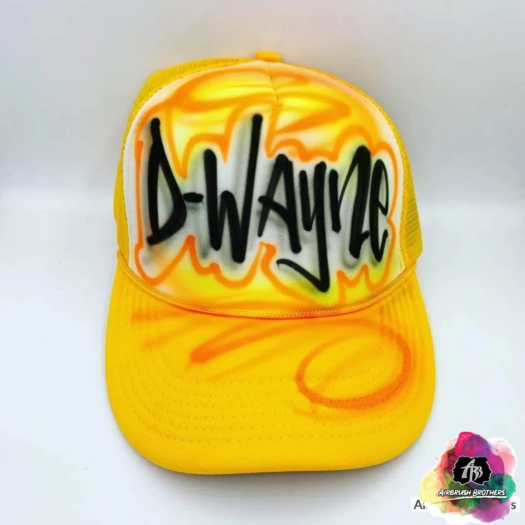 Airbrush Street Tag Hat Design