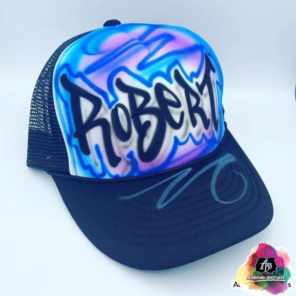 Airbrush Street Tag Hat Design