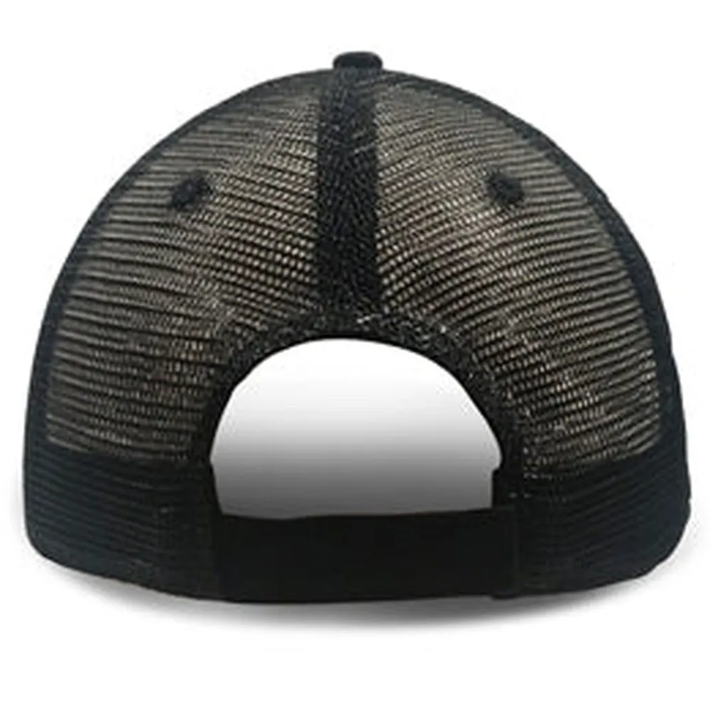 Black Washed Mesh - Unstructured Baseball Cap