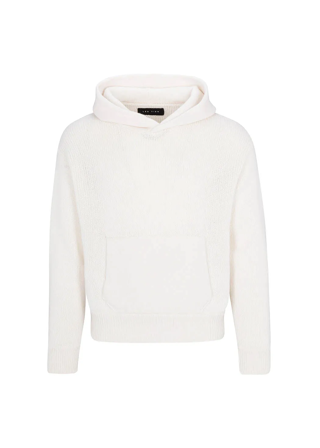 Cable Knit Cashmere Crop Hoodie