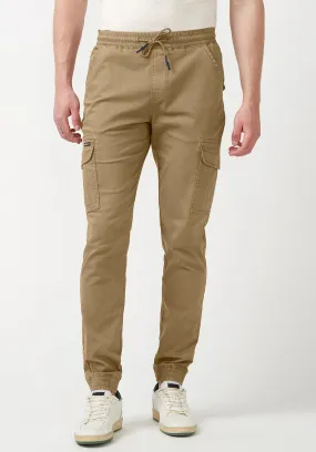 Cargo Tom Men's Jogger Pants in Dark Beige - BM22930