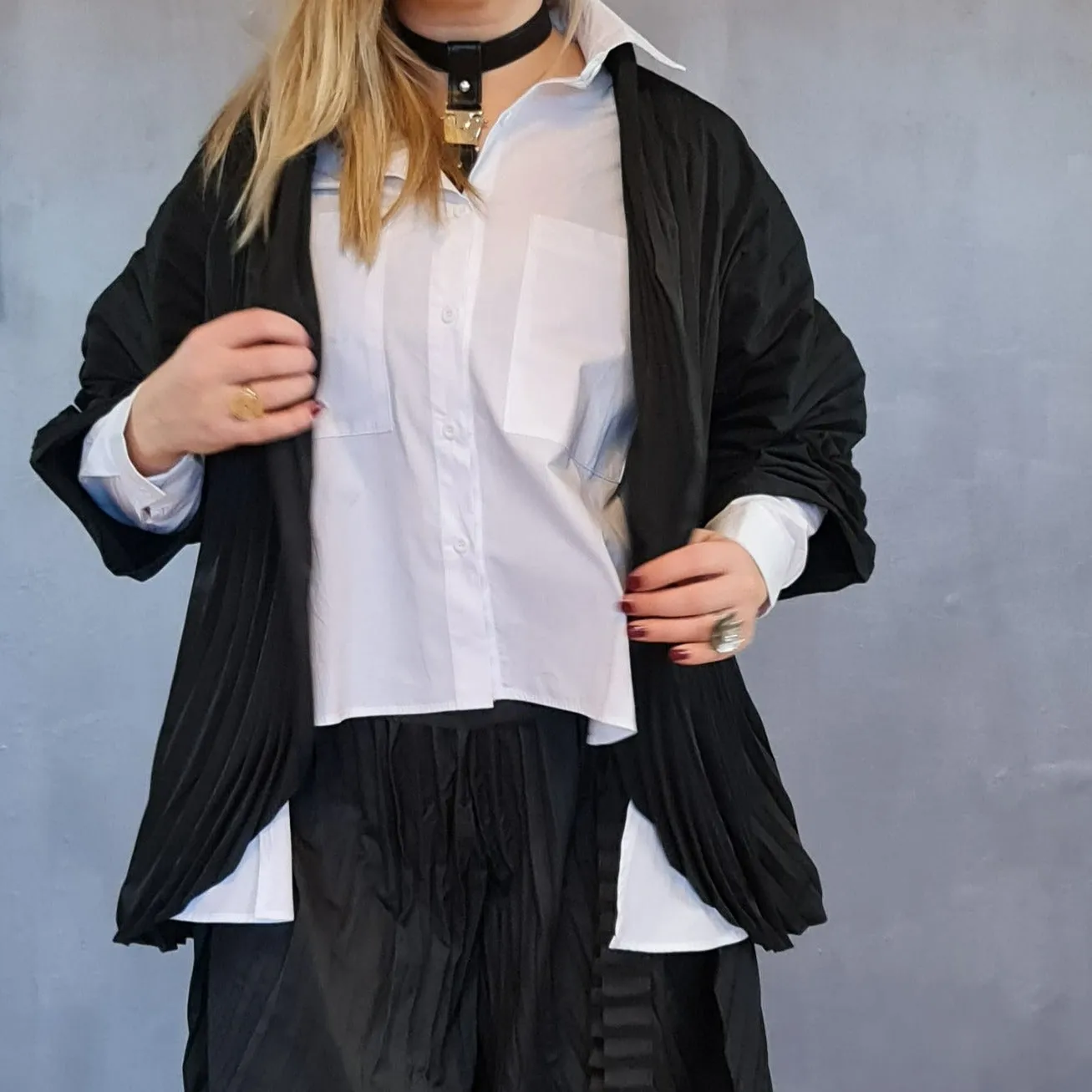 Casual Minimal Goth Regular Irregular Blazer