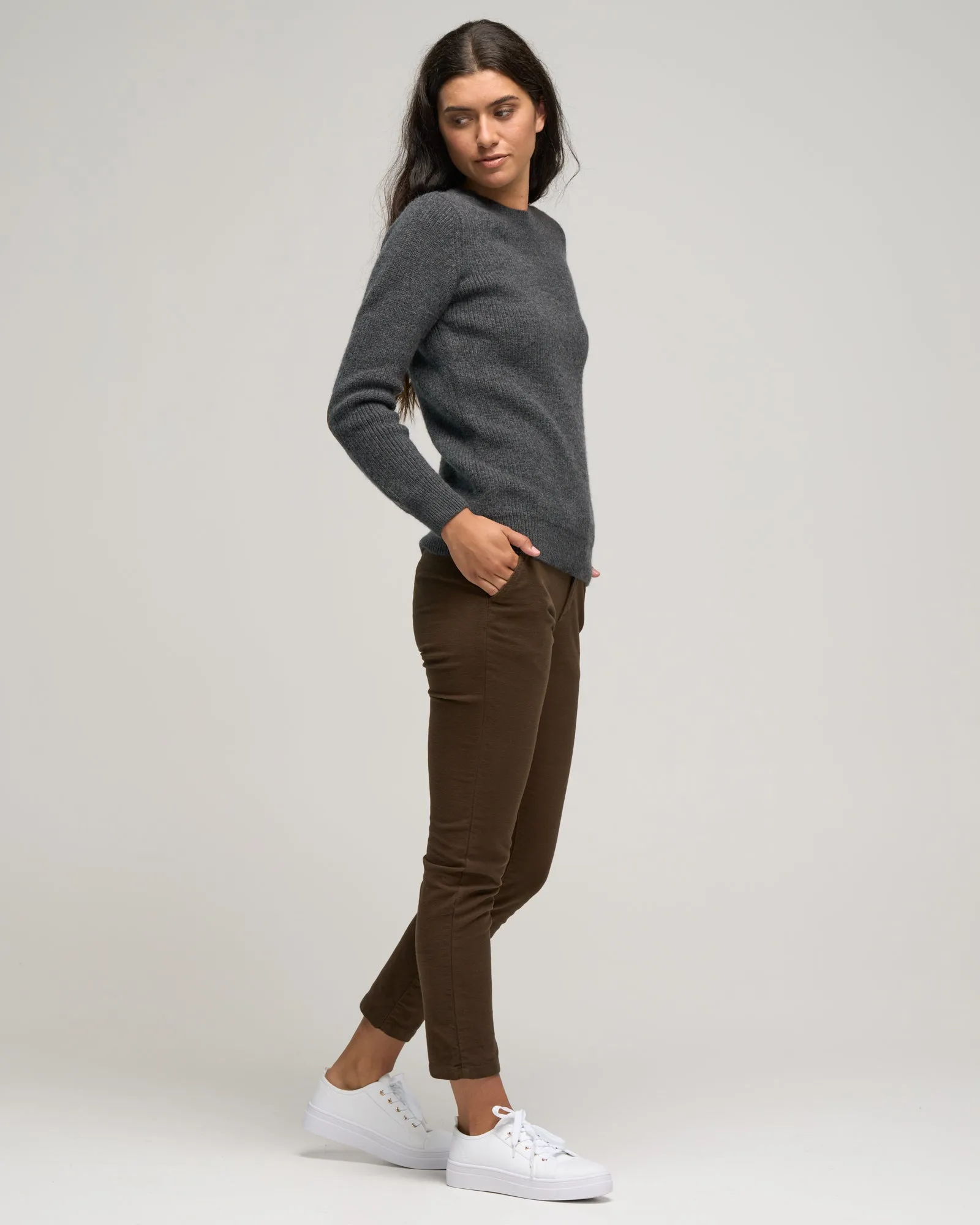 COTTON STRETCH MOLESKIN PANT