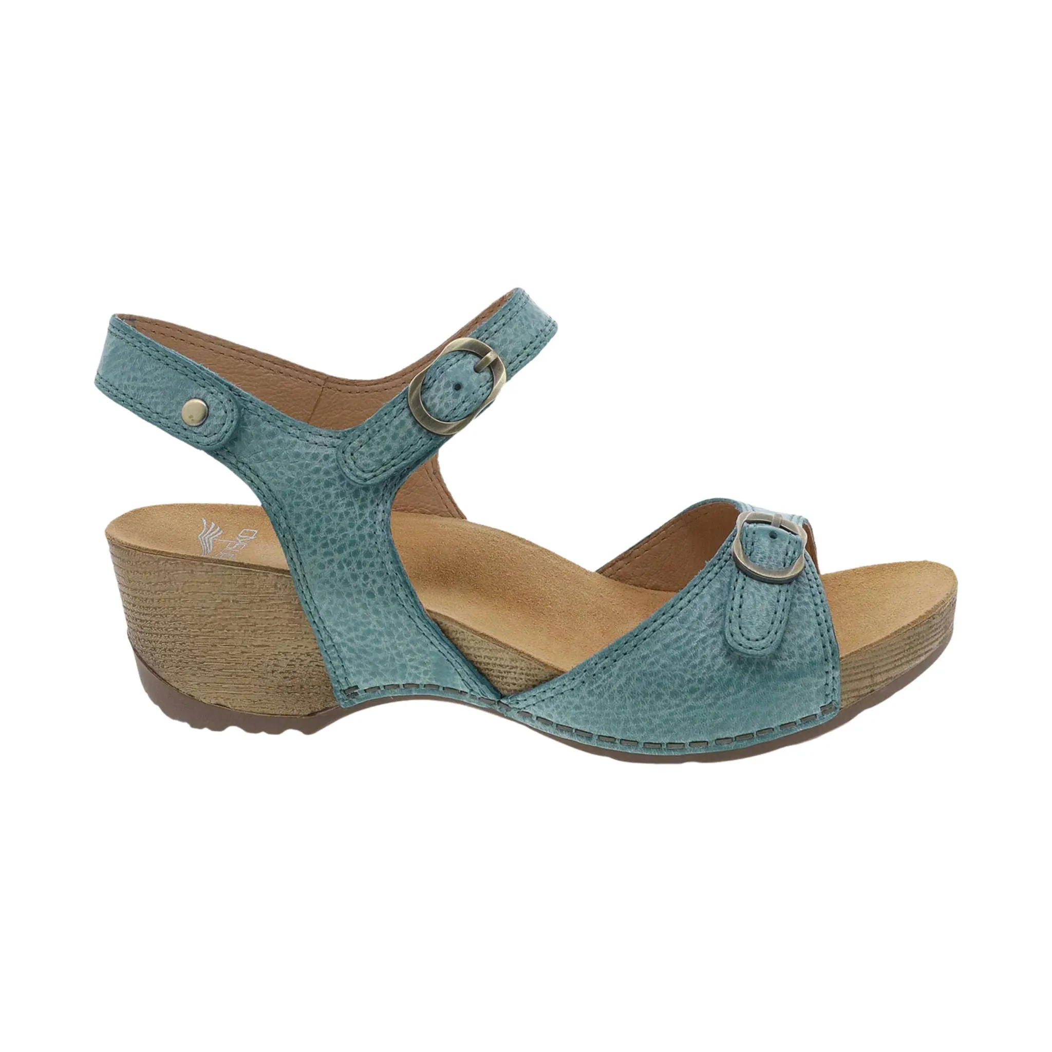 Dansko Women's Tricia Sandal - Lagoon Milled Burnished