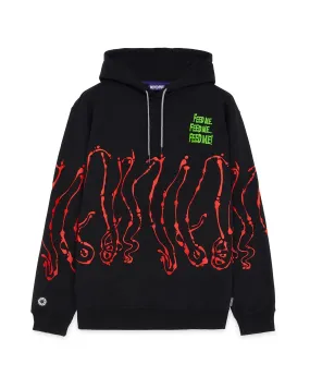 Felpa Uomo Octopus Dripper Hoodie Nero