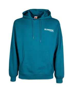 Felpa Uomo Sundek Logo Hoodie Azzurro