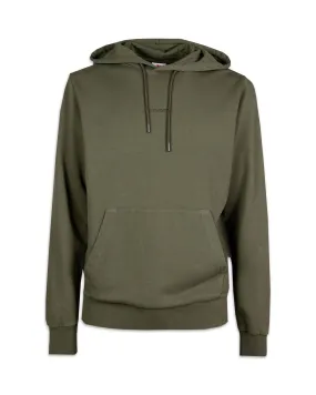 Felpa Uomo Sundek Small Logo Verde Militare