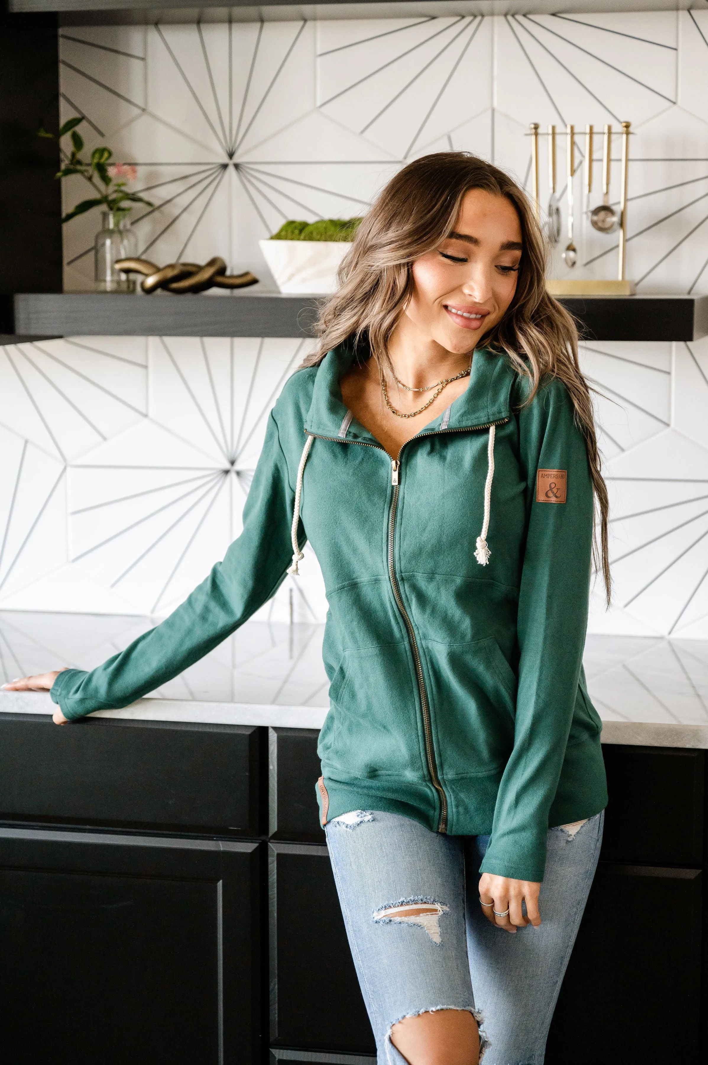 FullZip Sweatshirt - Forest Green