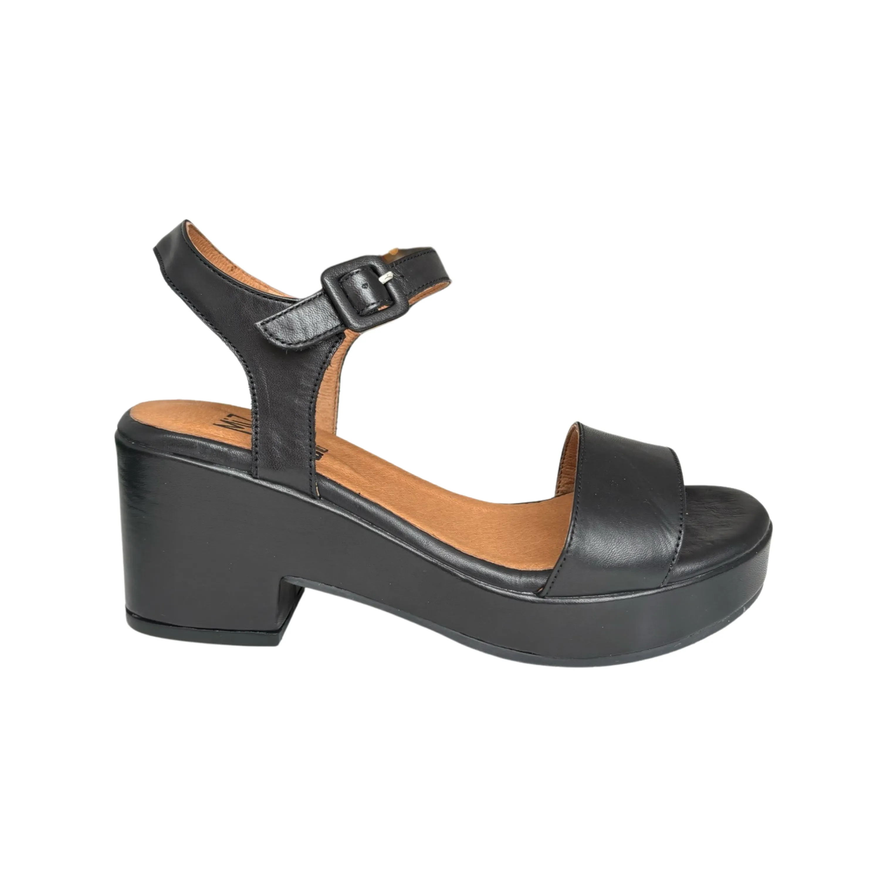 Gillie Black Platform Sandal