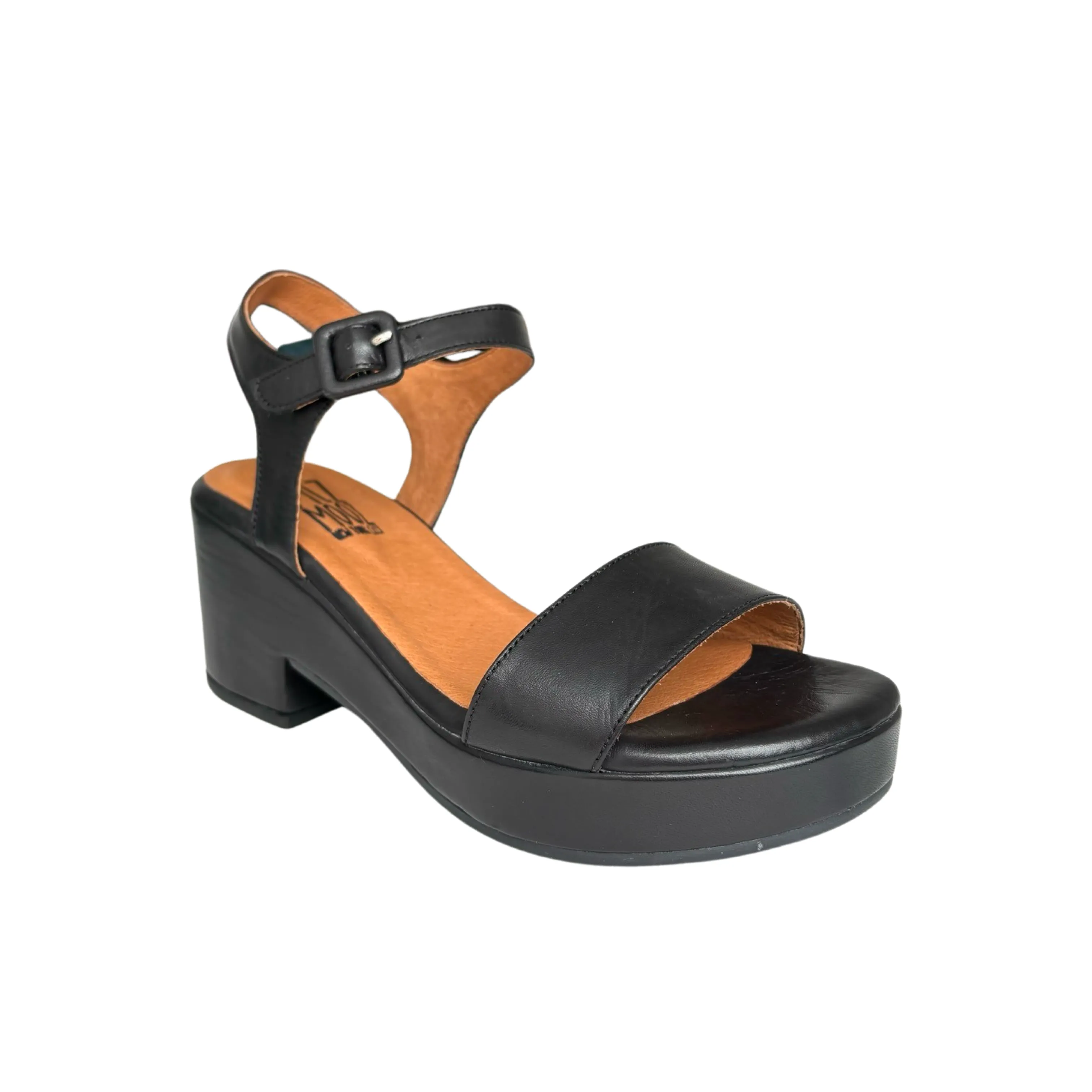 Gillie Black Platform Sandal