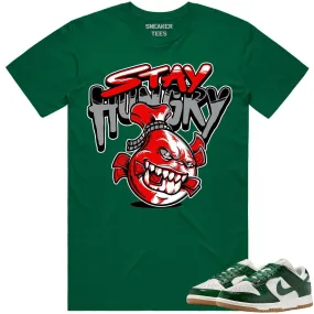 Green Ostrich Dunks Shirt to Match - RED STAY HUNGRY