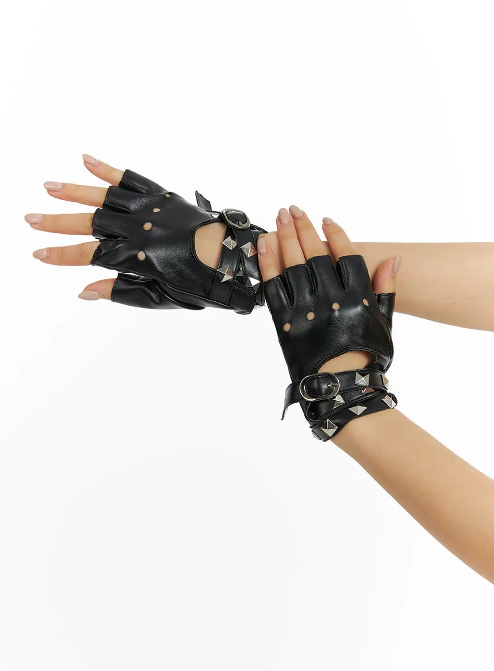 Half-Finger Stud Gloves IM405