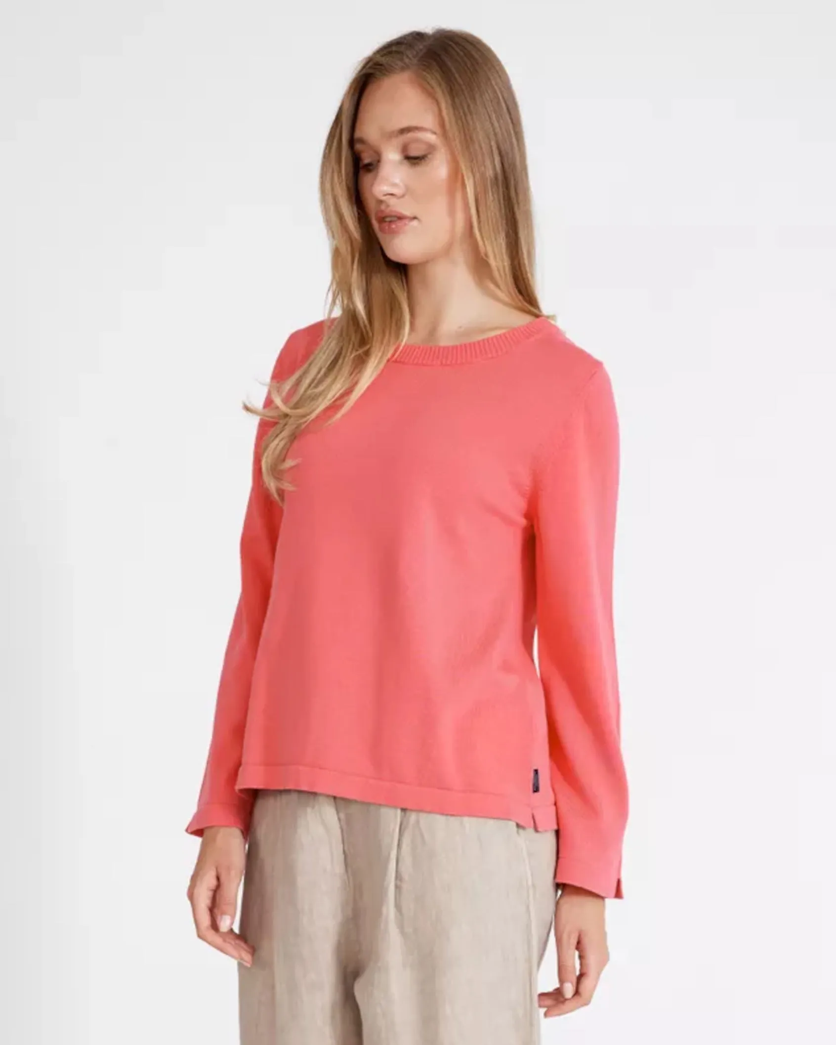 Holebrook Hulda Crew Sweater Coral Pink