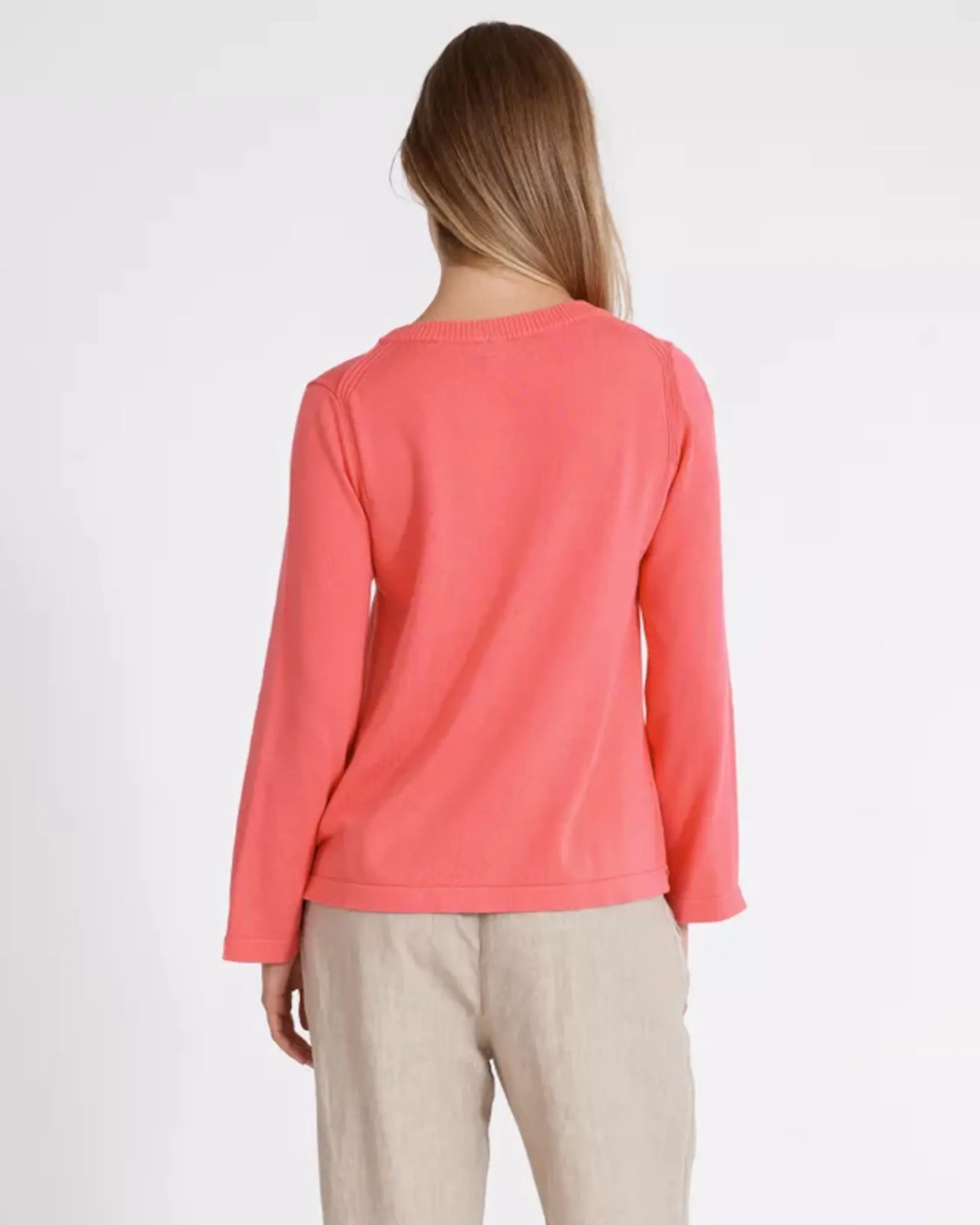 Holebrook Hulda Crew Sweater Coral Pink