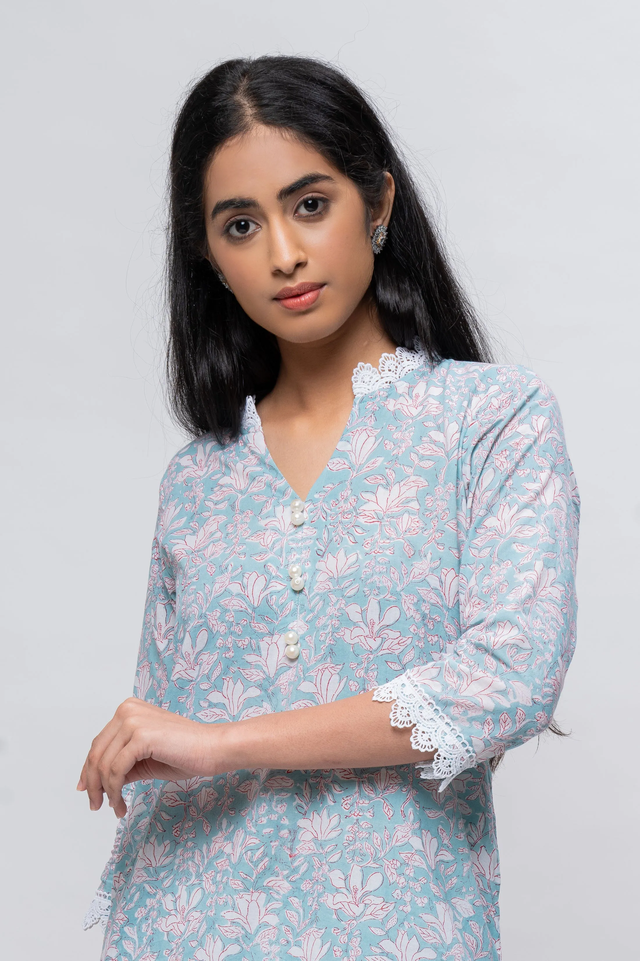 Hydrangea Kurta