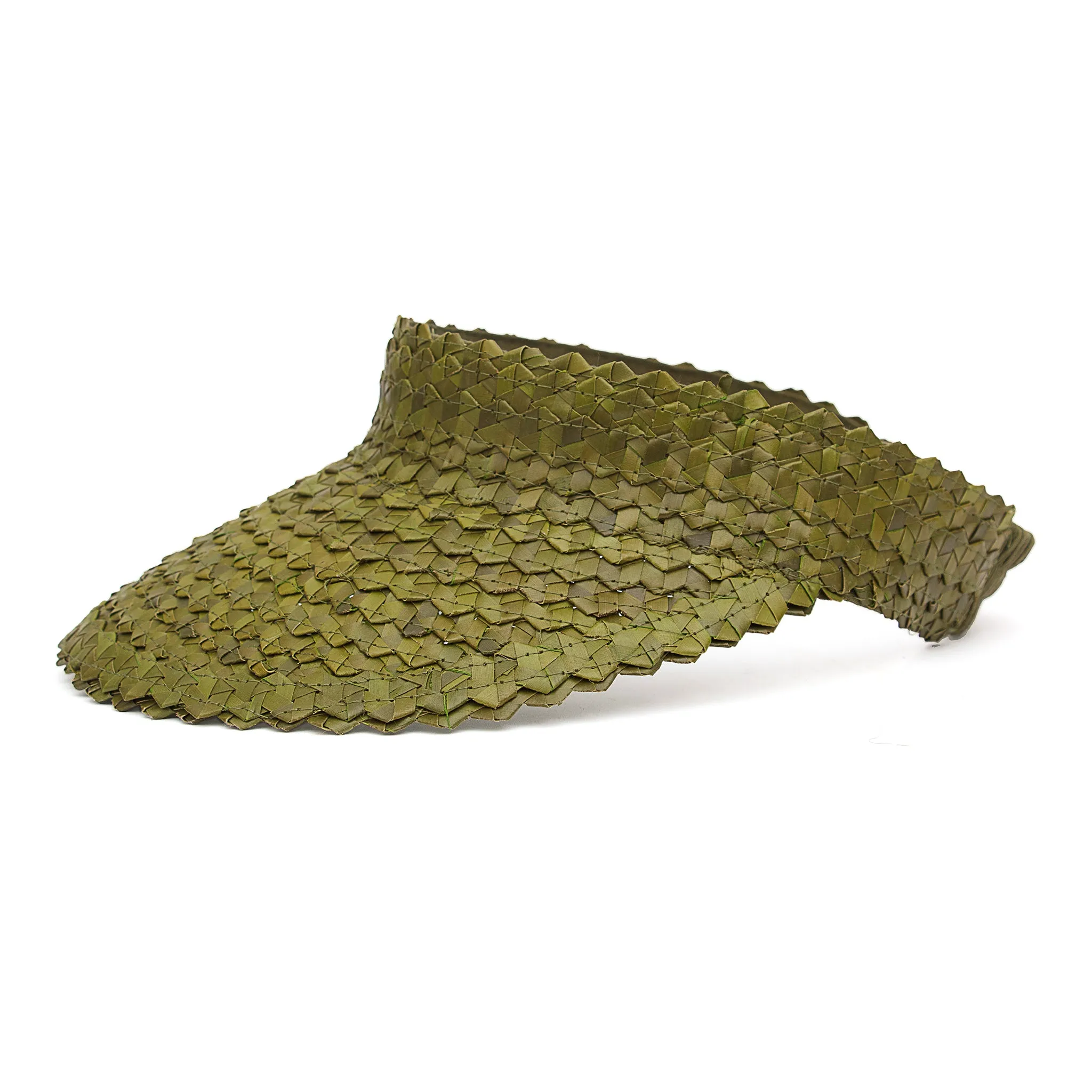 Island Hopper Straw Rattan Visor Hat