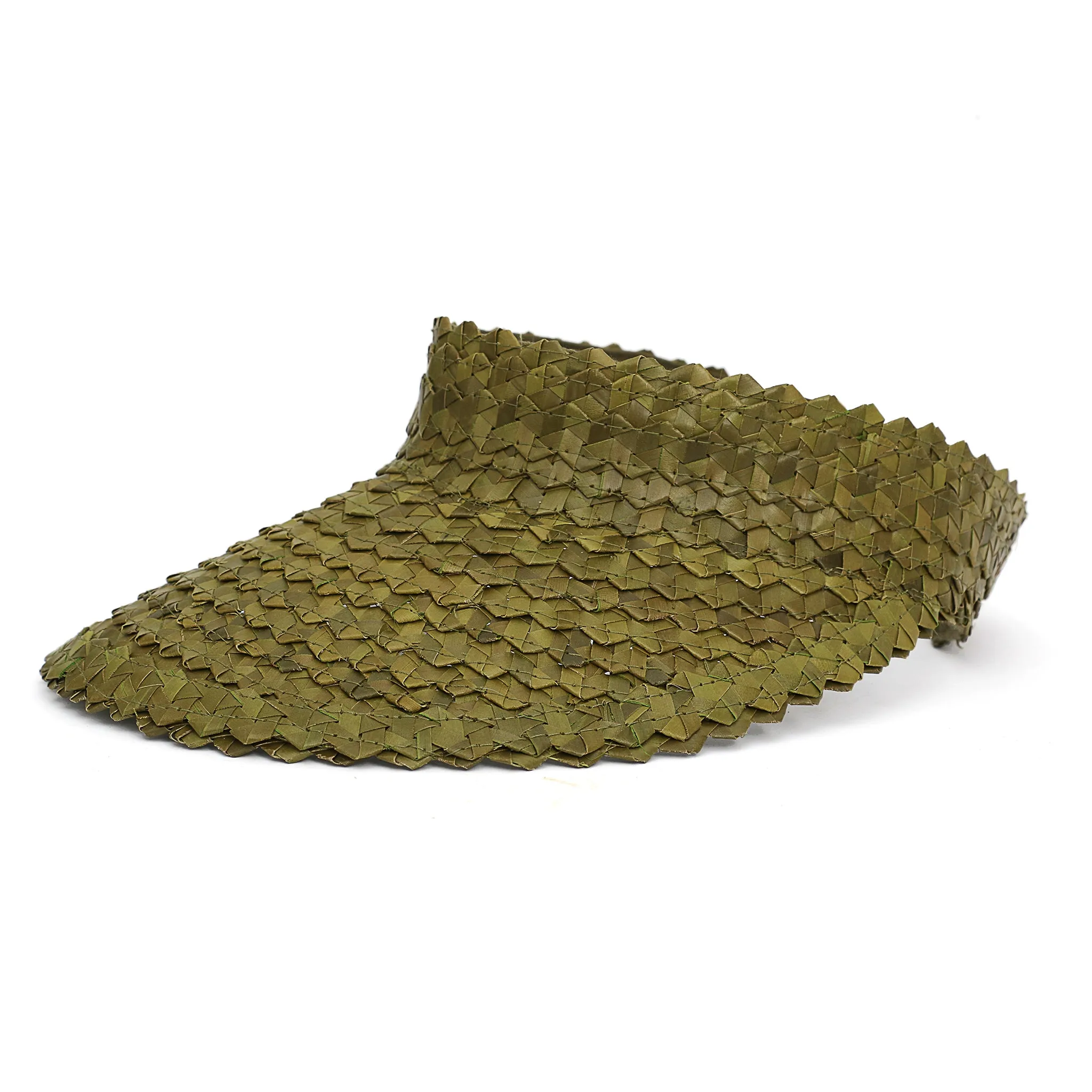 Island Hopper Straw Rattan Visor Hat