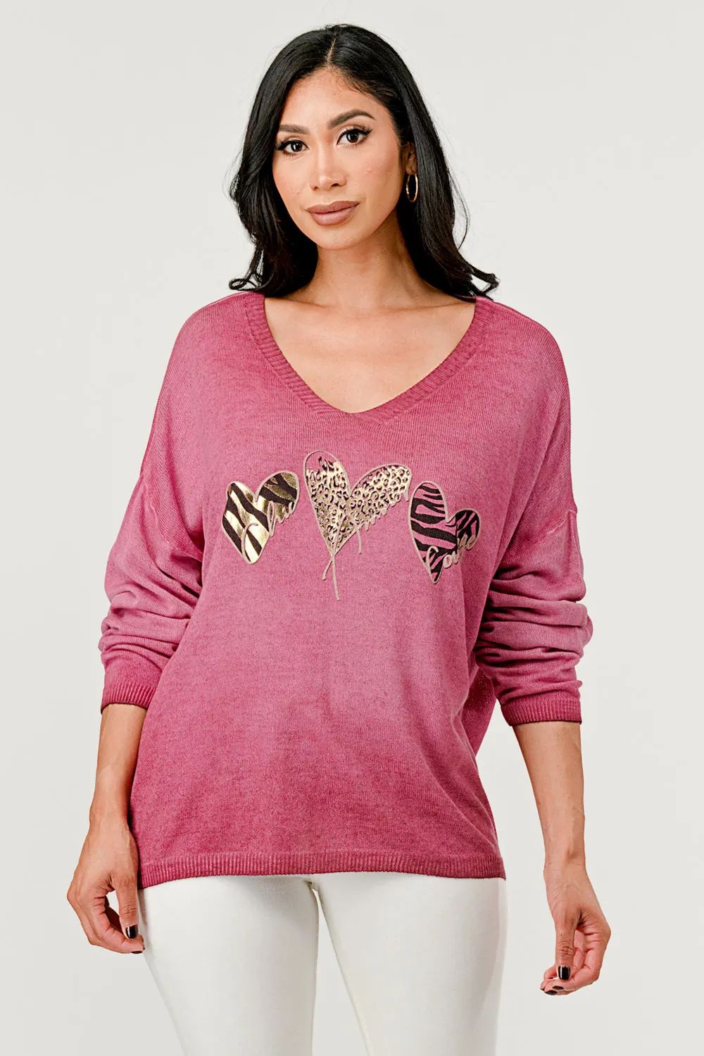 Italian Heart Modal Sweater