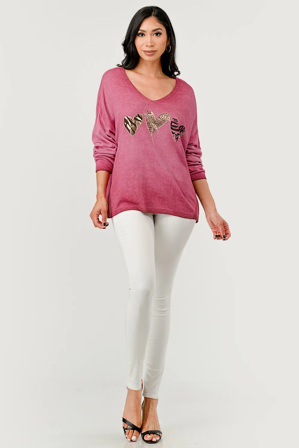 Italian Heart Modal Sweater