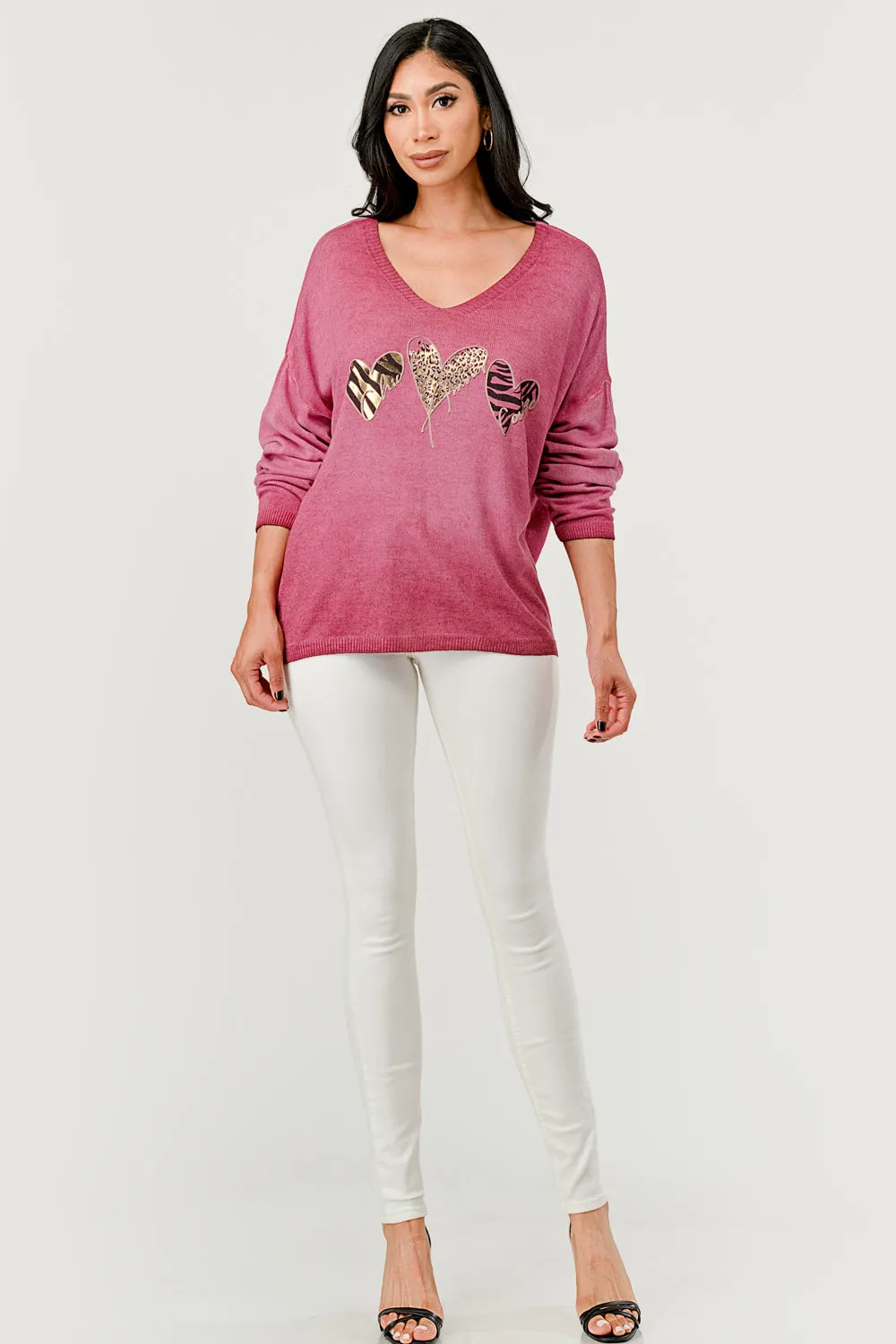 Italian Heart Modal Sweater