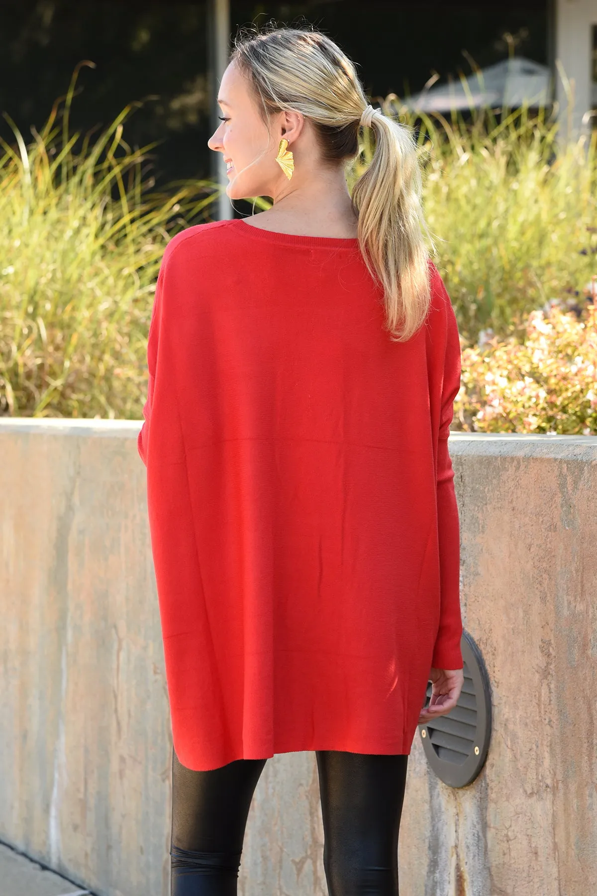 JASMINE SWEATER - RED