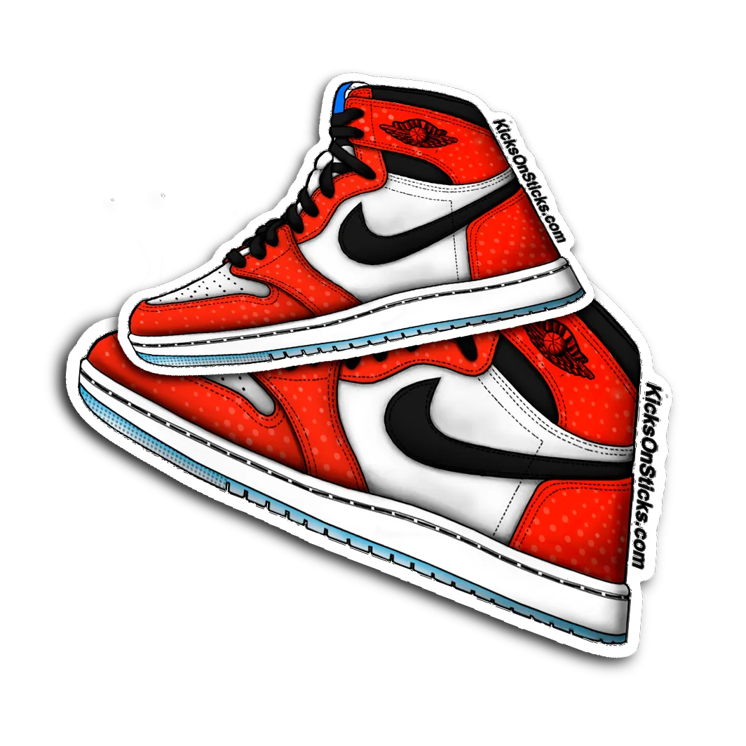 Jordan 1 "Spiderman/Origins" Sneaker Sticker