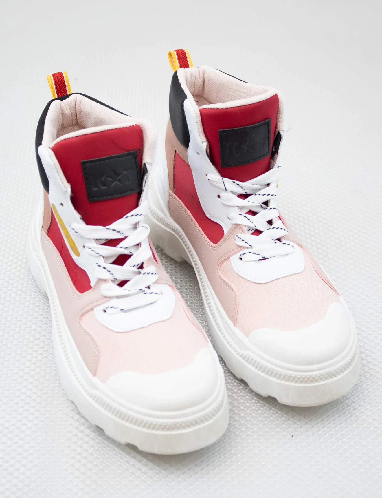 K7 Ladies High Sneaker PinkRed