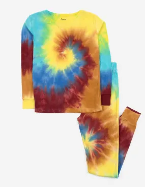 Kids Boy Swirl Tie Dye Pajamas