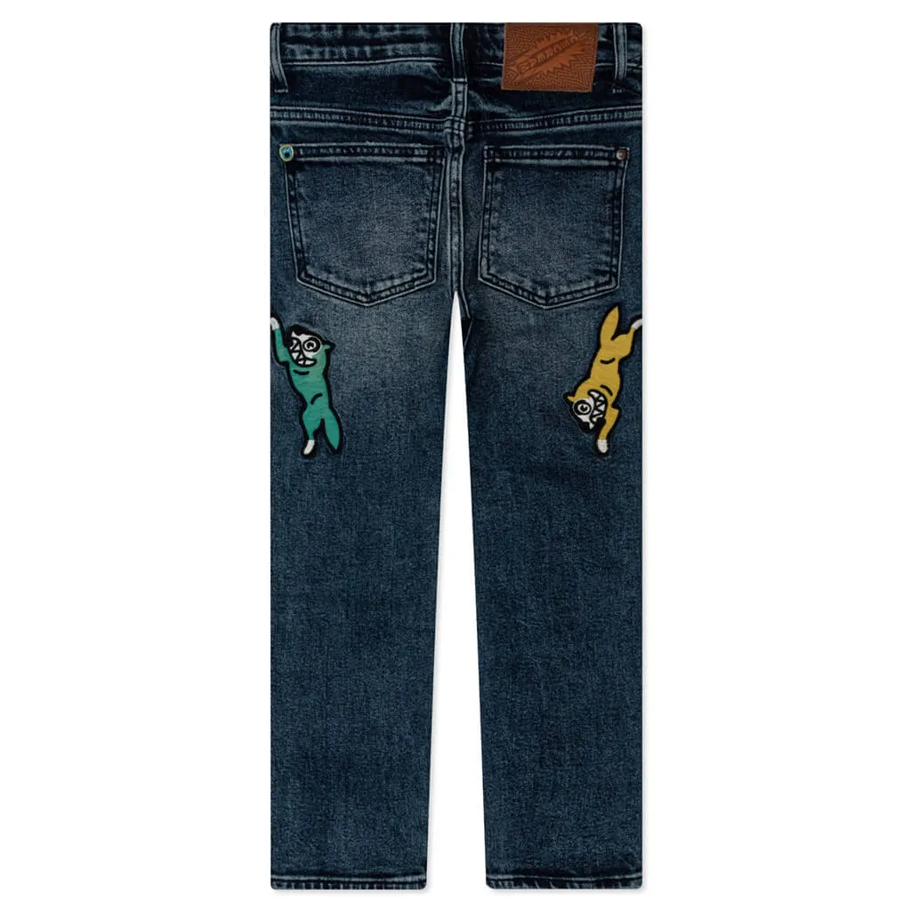 Kids Scoops Jean - Light Blue Denim