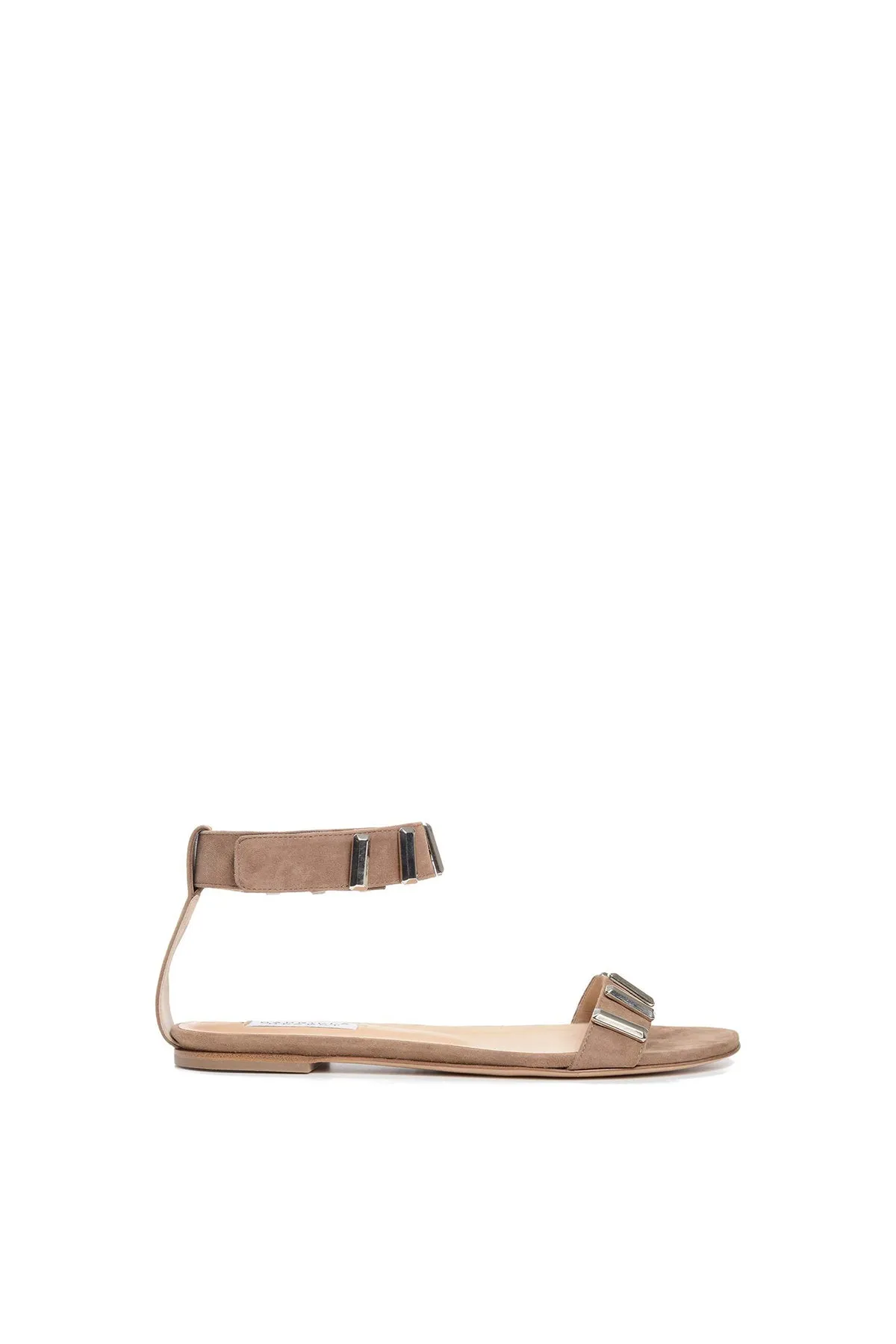 Lana Hardware Flat Sandal Suede