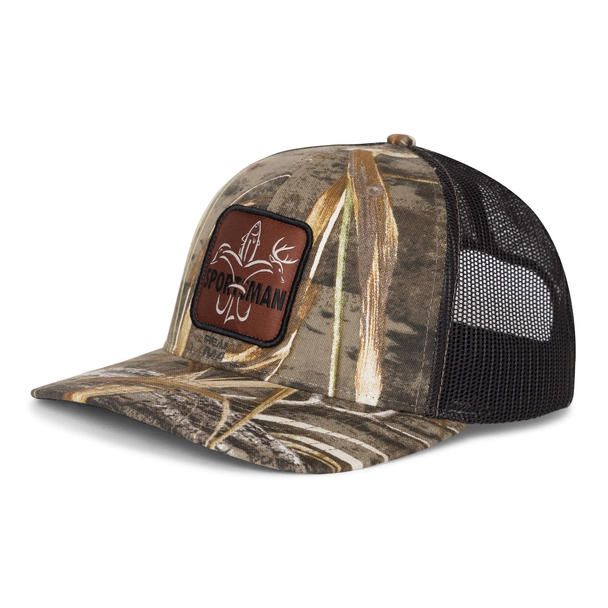 Logo Patch Snapback Camo Hunting Hat - Mossy Oak Break Up