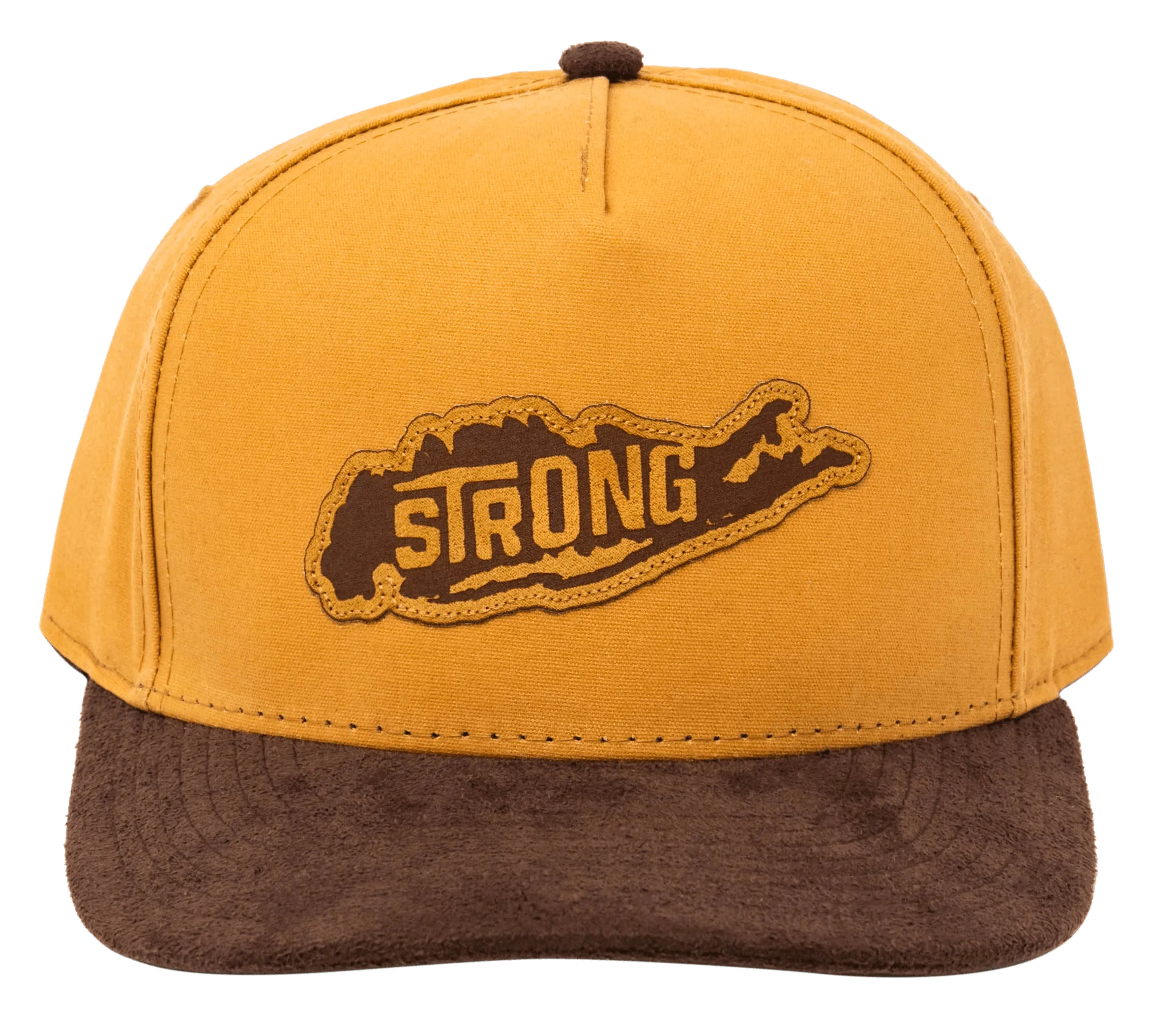 Long Island Strong Stay Outdoors Snapback Hat / Brown