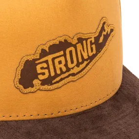 Long Island Strong Stay Outdoors Snapback Hat / Brown