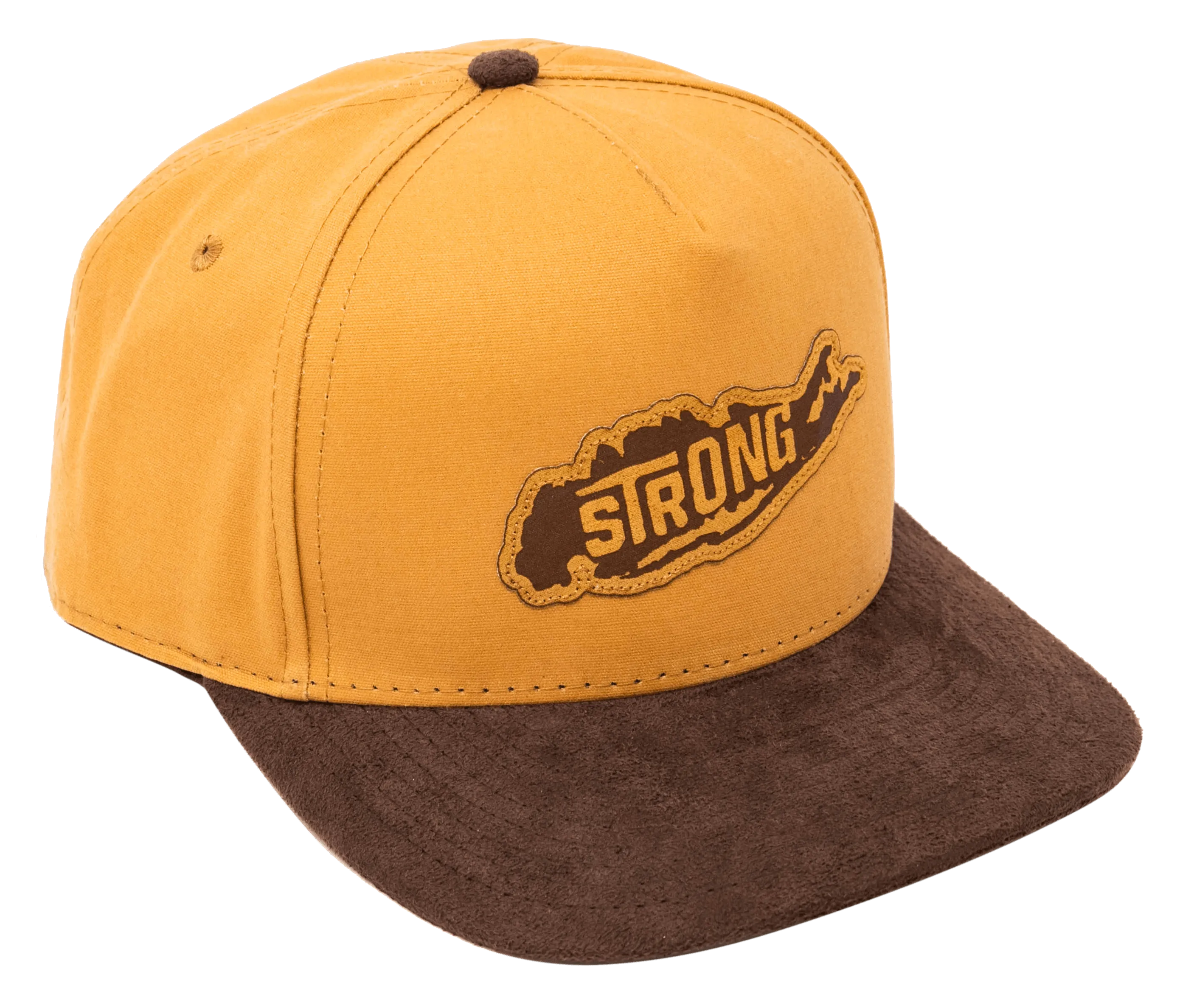 Long Island Strong Stay Outdoors Snapback Hat / Brown