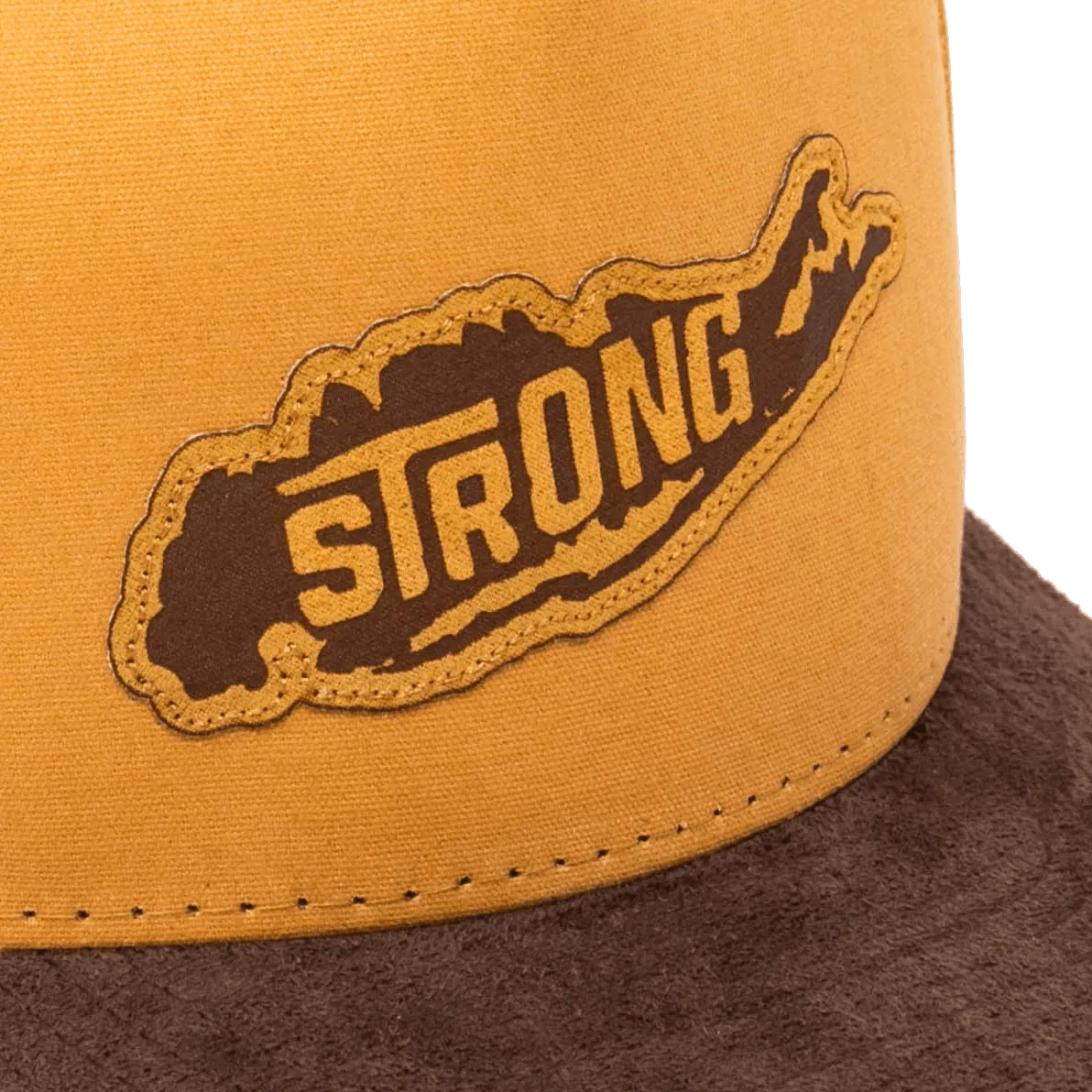 Long Island Strong Stay Outdoors Snapback Hat / Brown