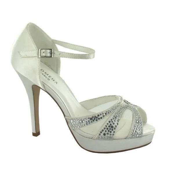 Membur AMELIA Platform Ivory Sandal 6508