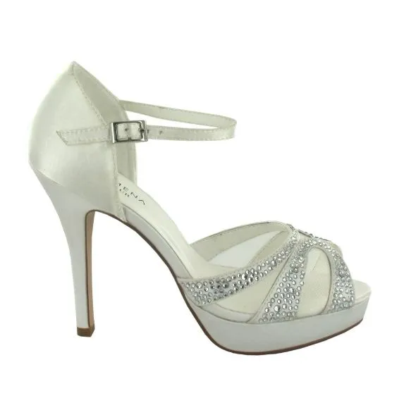 Membur AMELIA Platform Ivory Sandal 6508