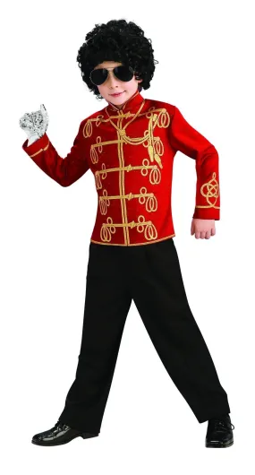 Michael Jackson Red Military Jacket for Kids - Michael Jackson