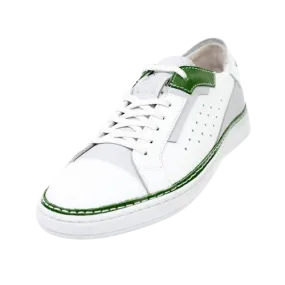 MMS Green Leather White Sneaker