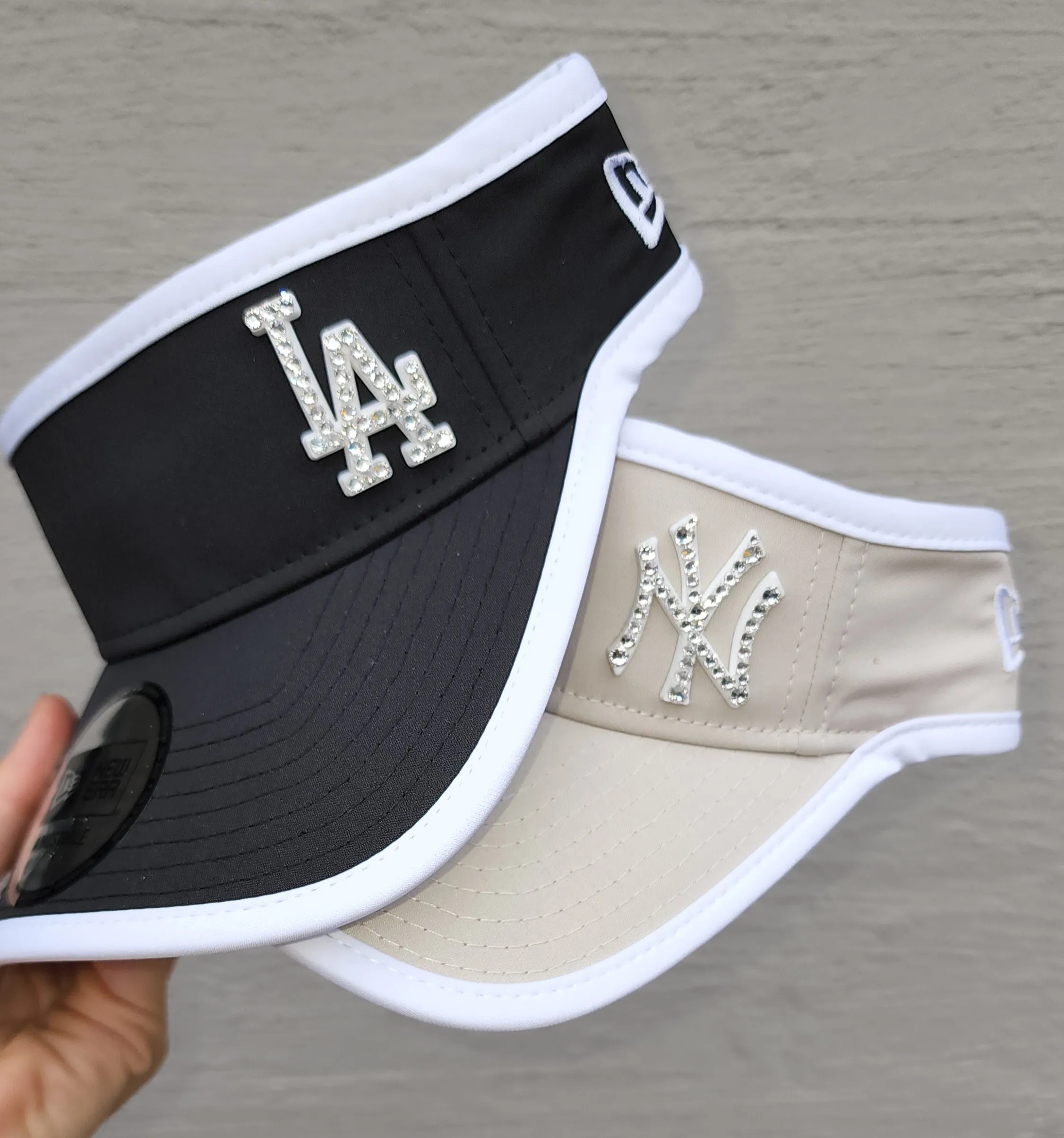 New Era NY Visor (Sand/White)