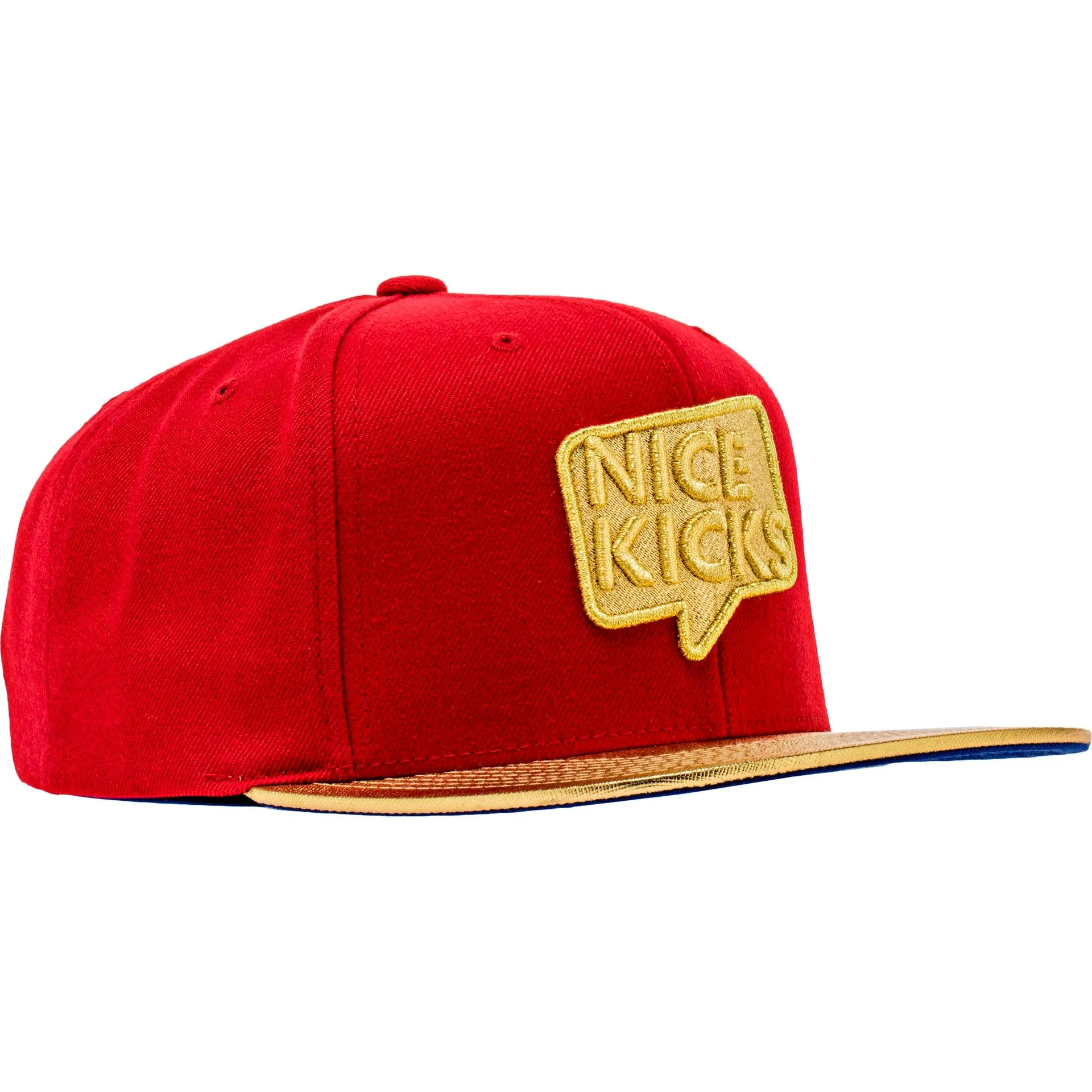 Nice Kicks X Mitchell & Ness USA Snapback Mens Hat - Red/Gold