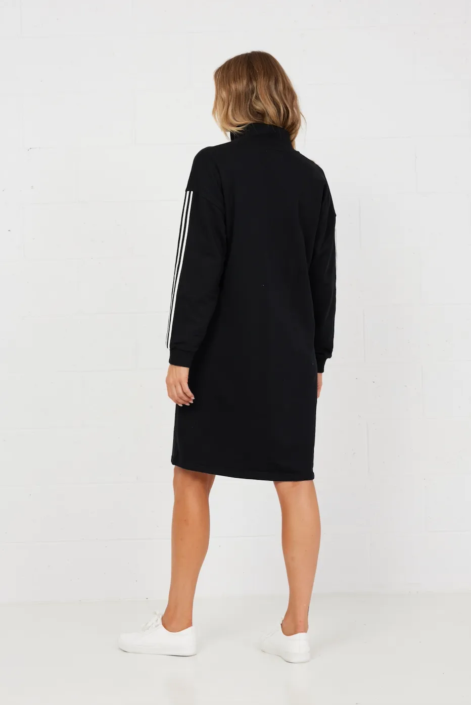 On Par Sweater Dress (Black)