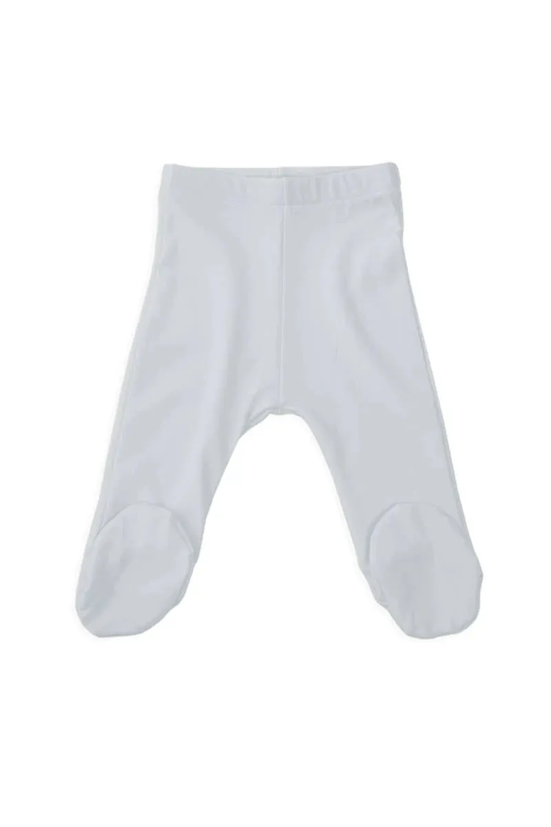 Pure Newborn shorts with feet - Lught blue