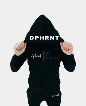 "DPHRNT" Label Collection Black Jogger Set