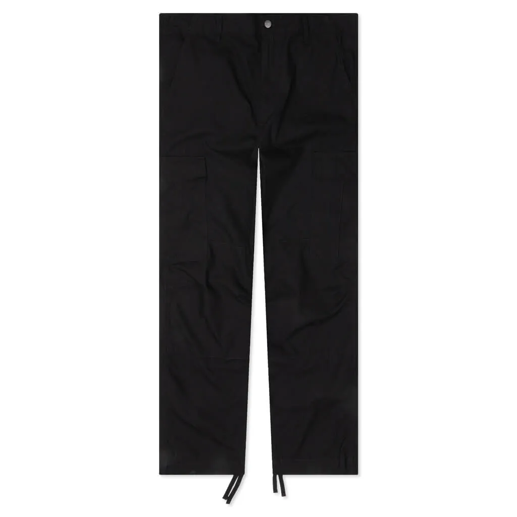 Regular Cargo Pant Rinsed - Black