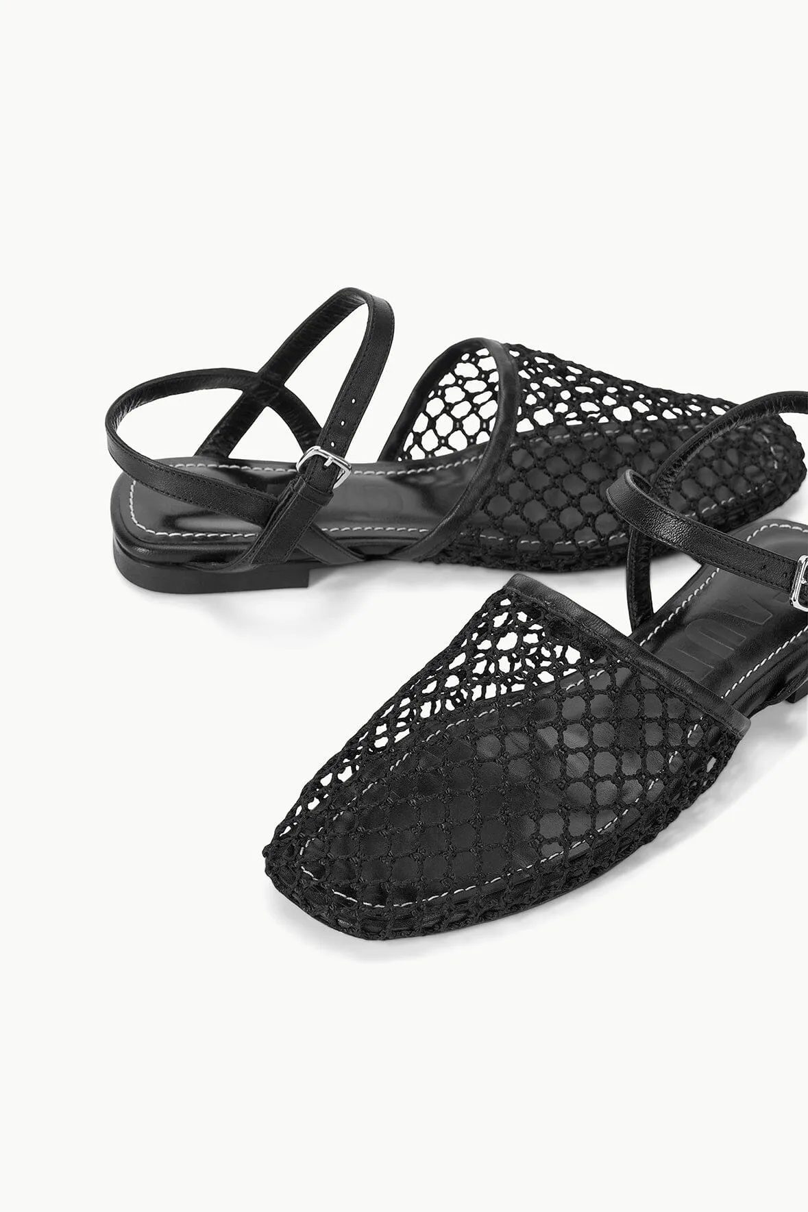 RETE SANDAL | BLACK NETTING