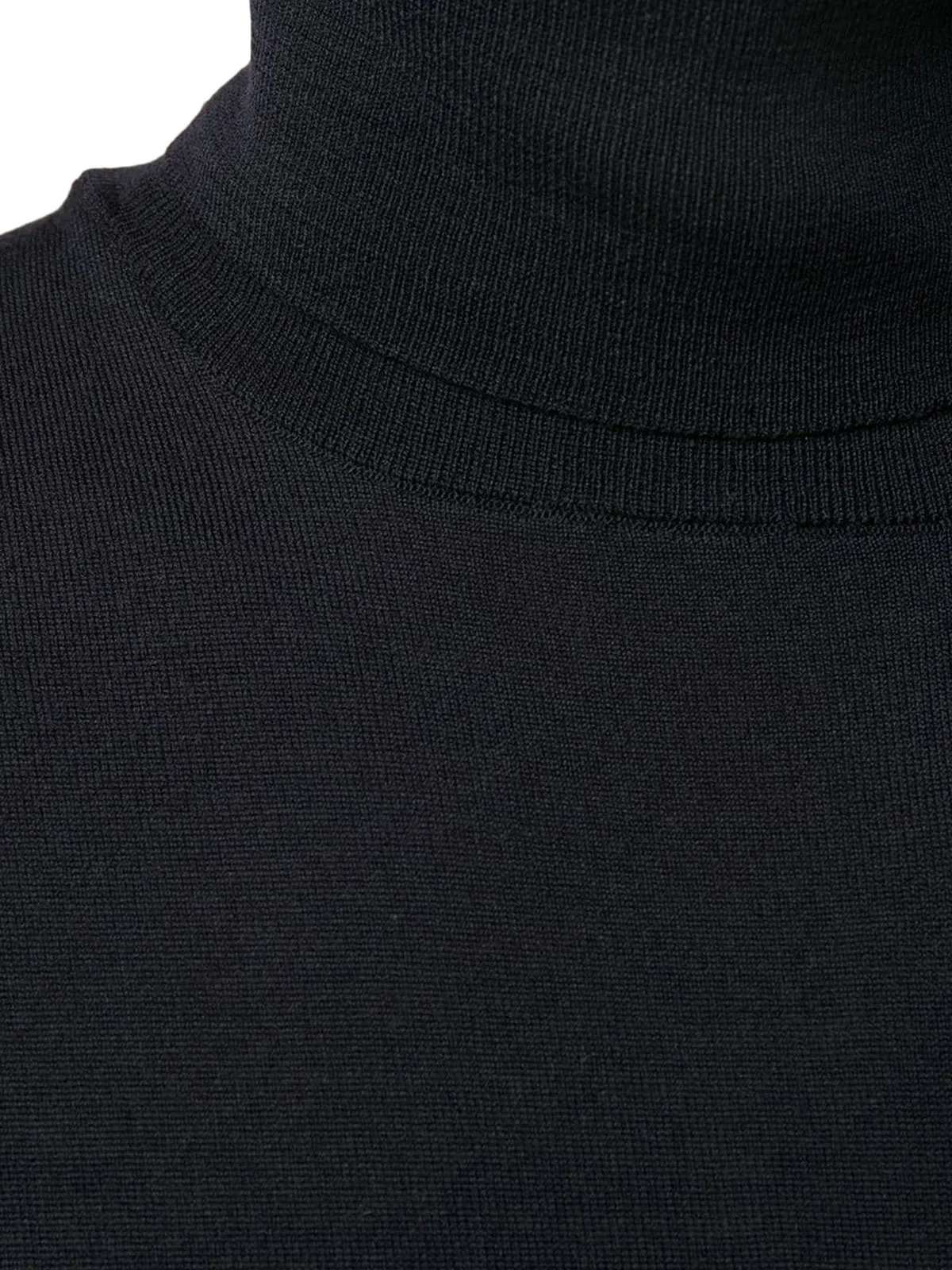 roll-neck fitted sweater