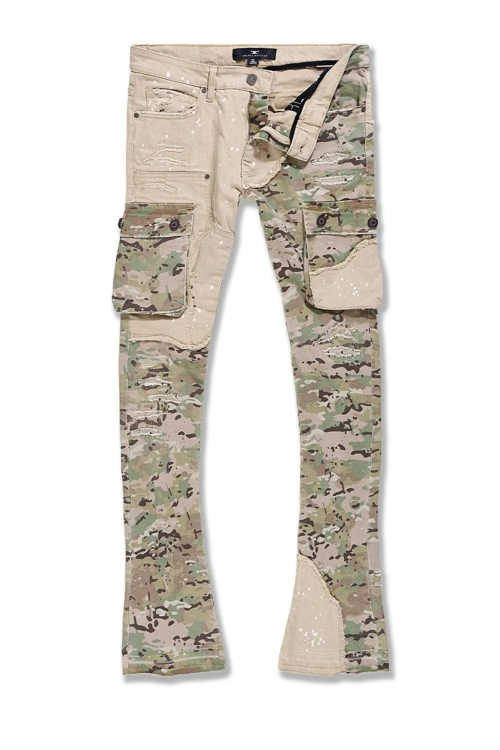 Ross Stacked - Platoon Cargo Denim (Camo 2.0)